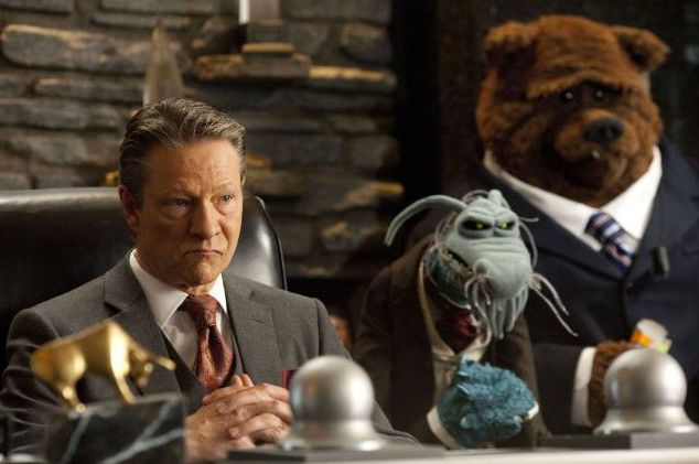 Is Chris Cooper's character in The Muppets teaching your children to hate capitalism? No, seriously, is he?